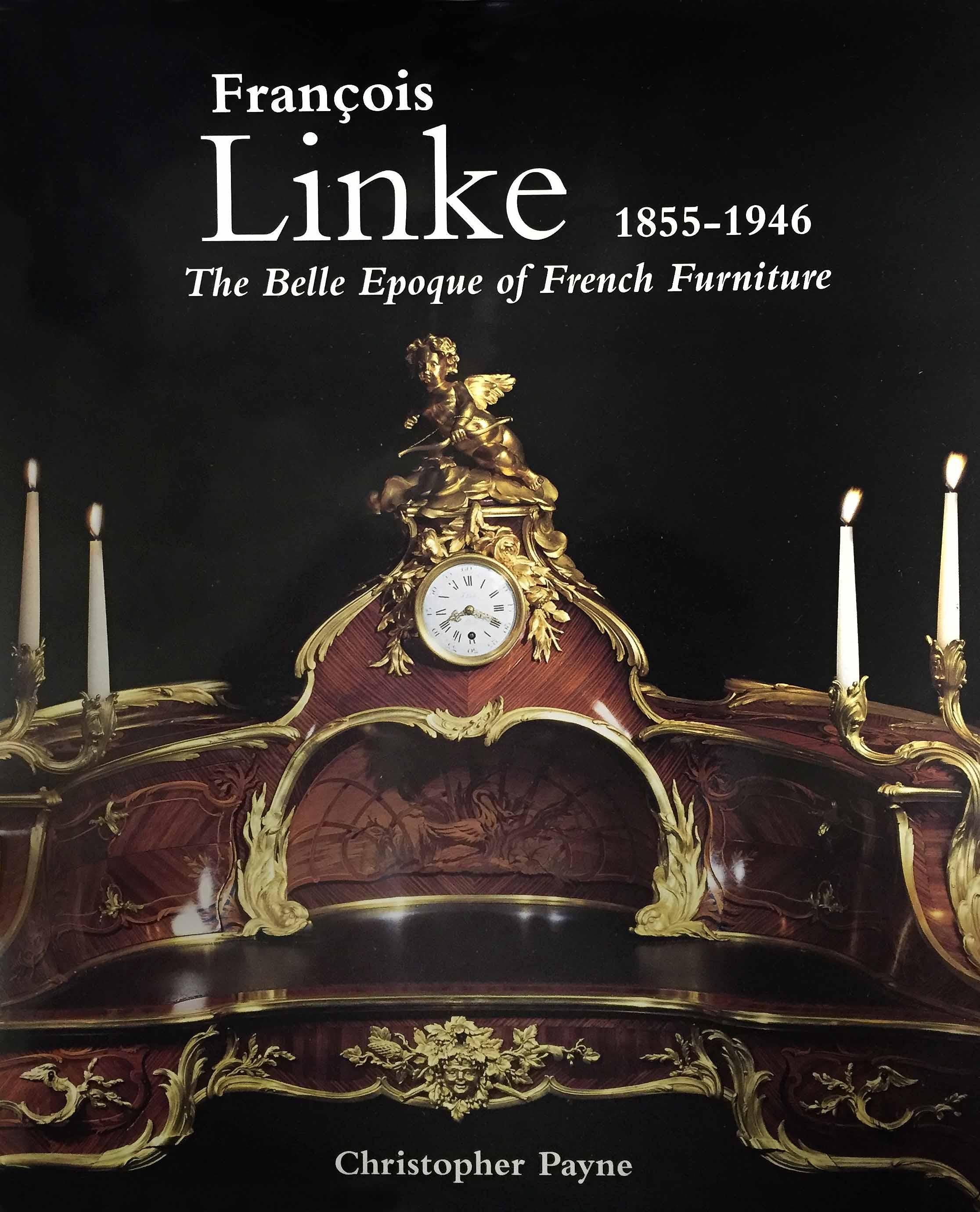 Ein ganz besonderer Coquille-Tisch mit vergoldeter Bronze und Intarsien von François Linke im Angebot 1