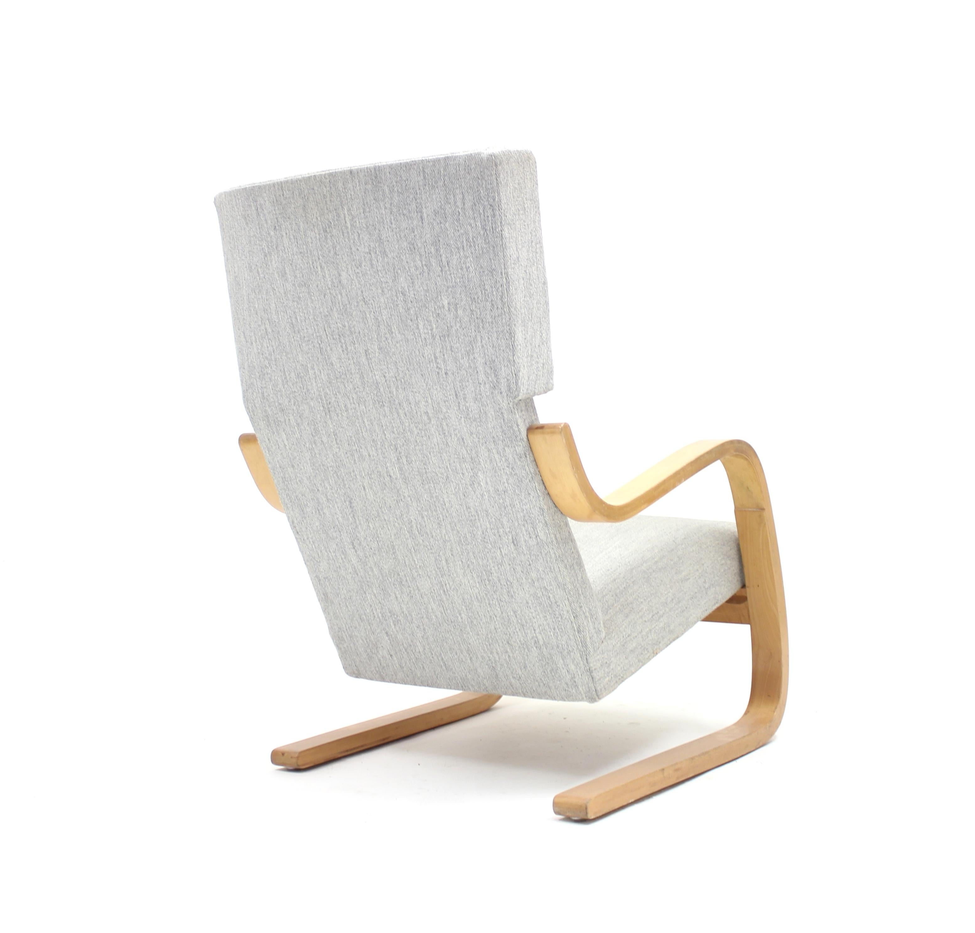 Fabric Very Special Model 36/401 Easy Chair by Alvar Aalto for Artek, Hedemora