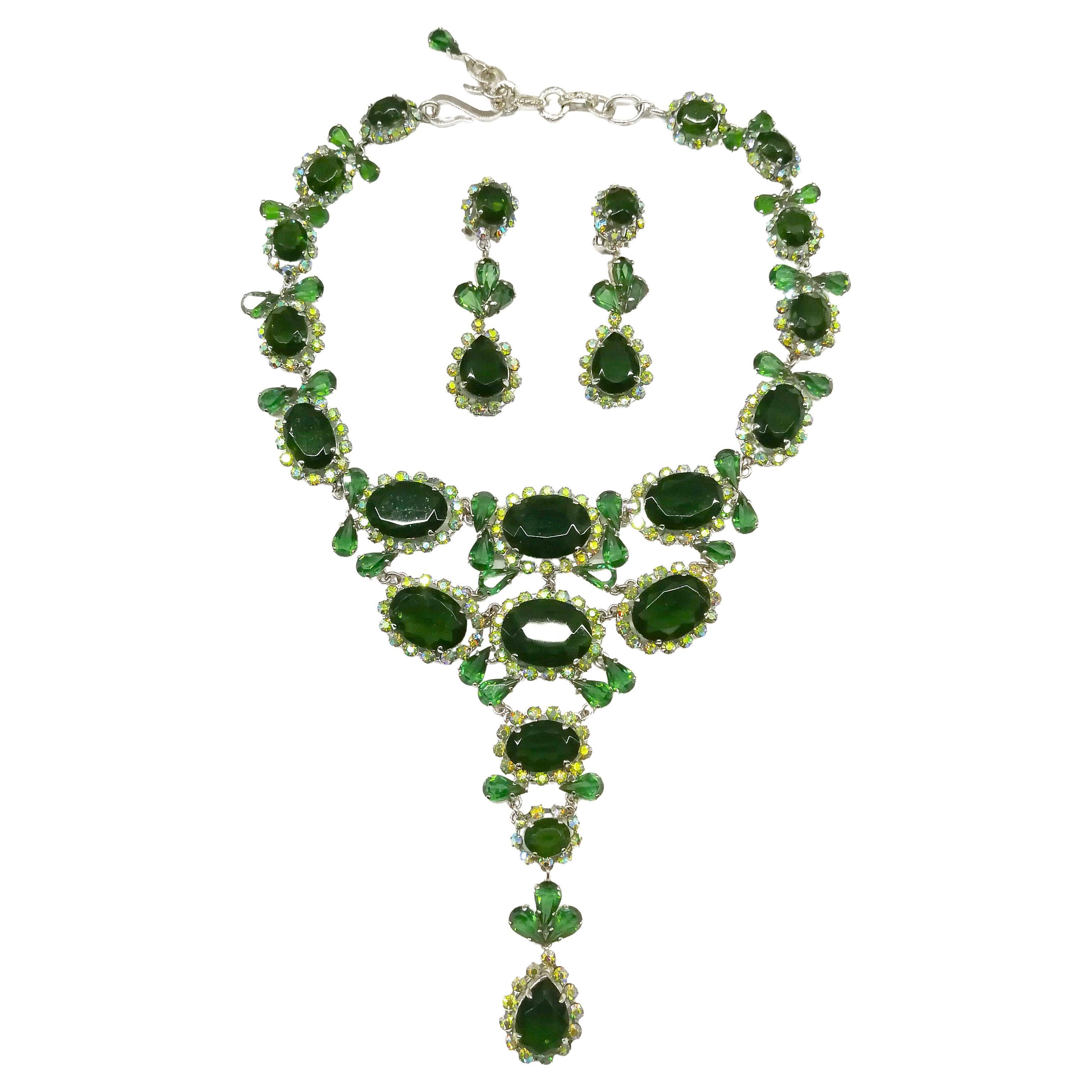 A very striking necklace and earrings, Henkel & Grosse for Christian Dior, 1957.