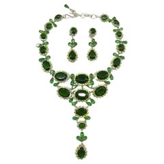 Vintage A very striking necklace and earrings, Henkel & Grosse for Christian Dior, 1957.