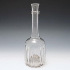 A Very Tall Modified Cruciform Decanter Bottle, c1740
