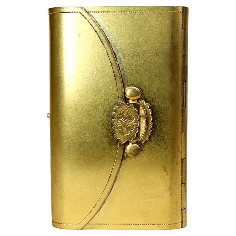 A Very Unusual Travel Clock in The Shape of a Prayer Book For Sale