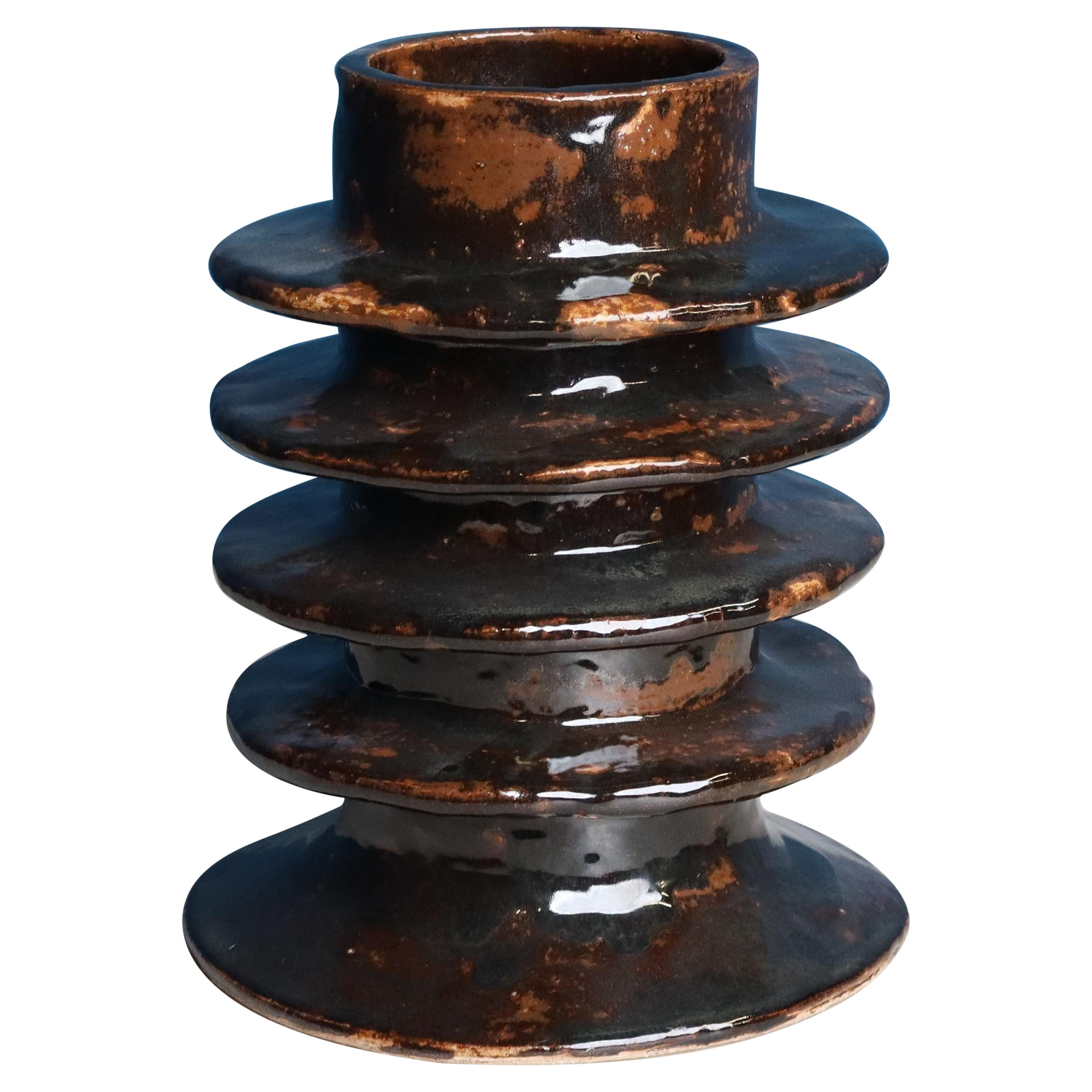 Vasija de Mariela Ceramica - Serie "Cordillera Grande", Gres Artesanal