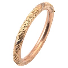 Victorian 18kt Rose Gold Bangle Bracelet