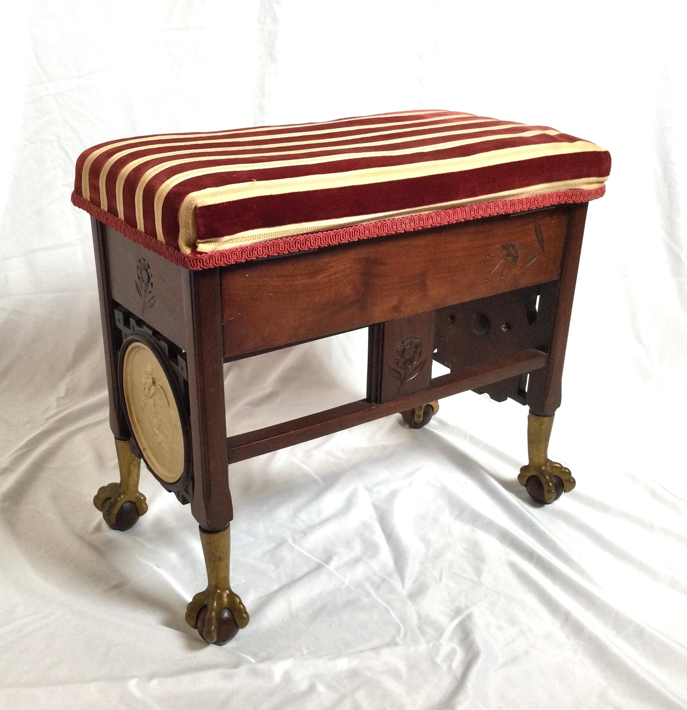 Ormolu A Victorian Aesthetic Movement Lit Top Bench