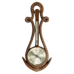 Antique A Victorian anchor and rope barometer by Gray and Keen, Liverpool
