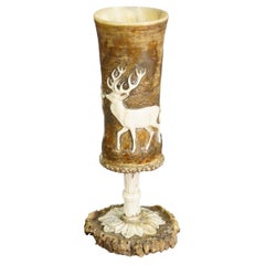 A Victorian Black Forest Rustic Drinking Goblet, Germany 1860s