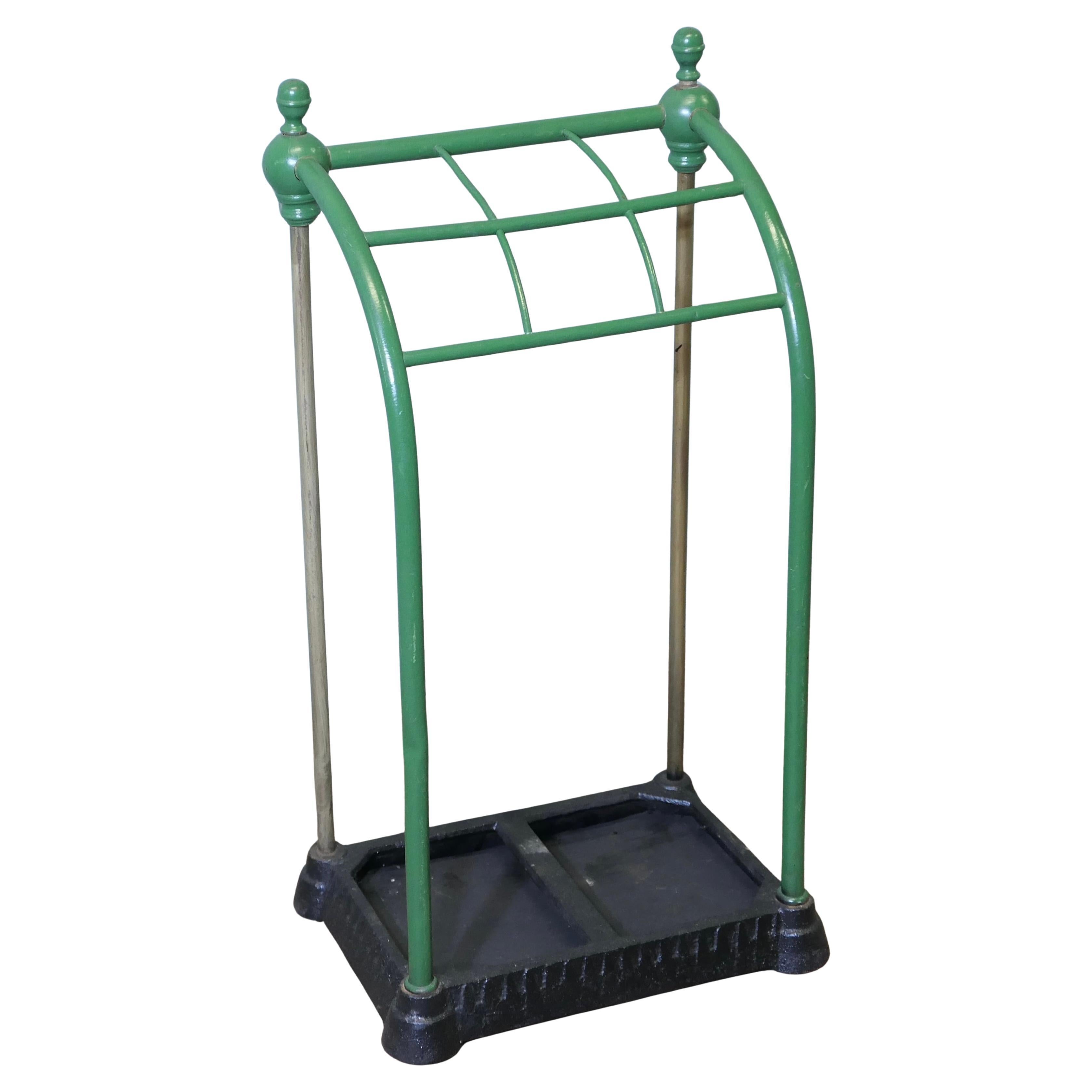 A Victorian Brass and Cast Iron Walking Stick Stand or Umbrella Stand