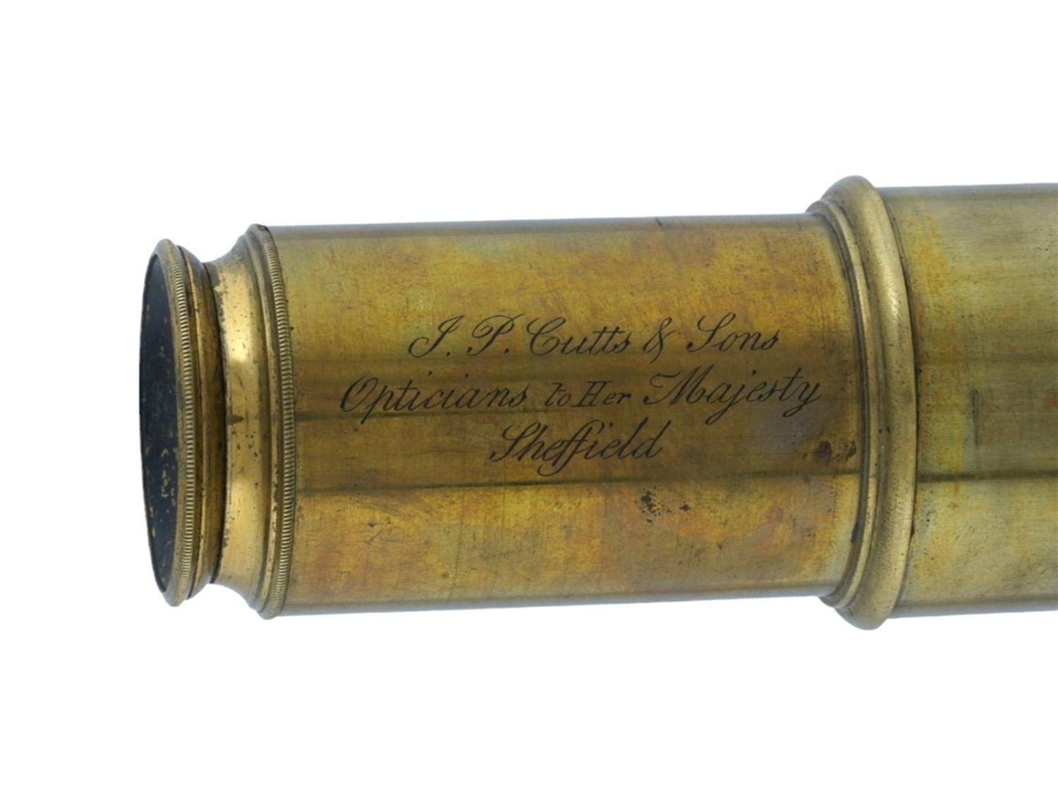A Victorian Brass Microscope By J.P. Cutts & Sons 1