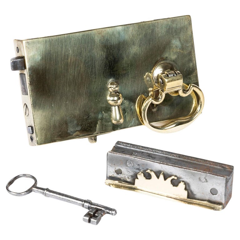Victorian Brass Rim Lock For Sale at 1stDibs | victorian door lock