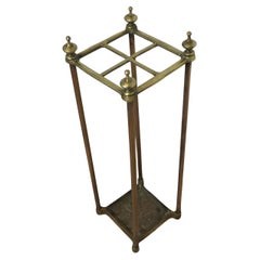A Victorian Brass Walking Stick Stand or Umbrella Stand  A charming piece