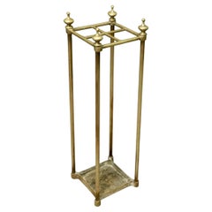 A Victorian Brass Walking Stick Stand or Umbrella Stand A charming piece