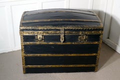 Victorian Canvas Dome Top Traveling Trunk