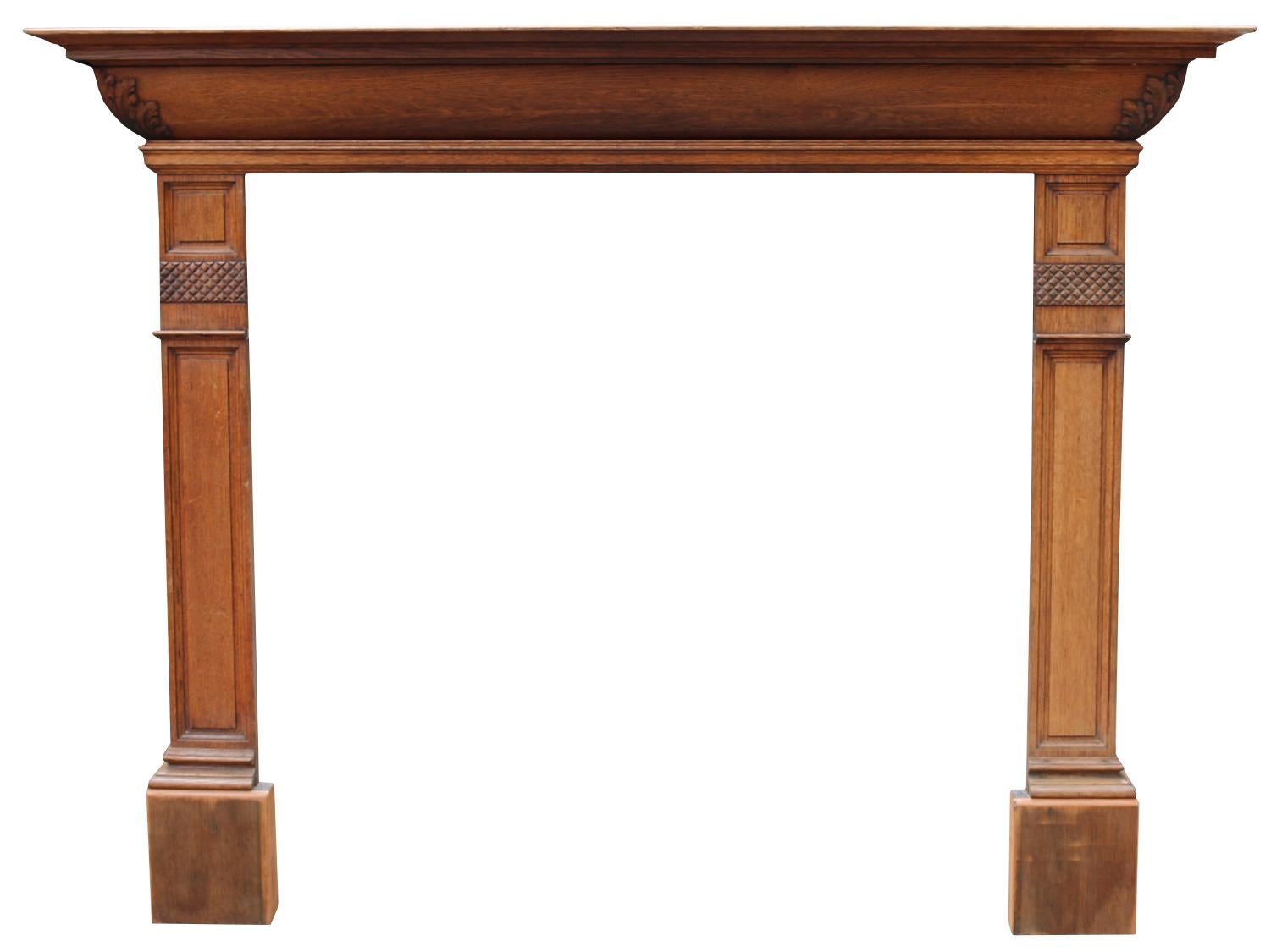 An elegant Victorian surround with barrel frieze and panelled jambs.

Opening Height 120 cm

Opening Width 122 cm.
