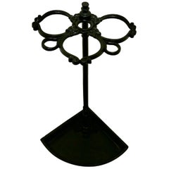 Victorian Cast Iron Corner Stick and Umbrella Stand