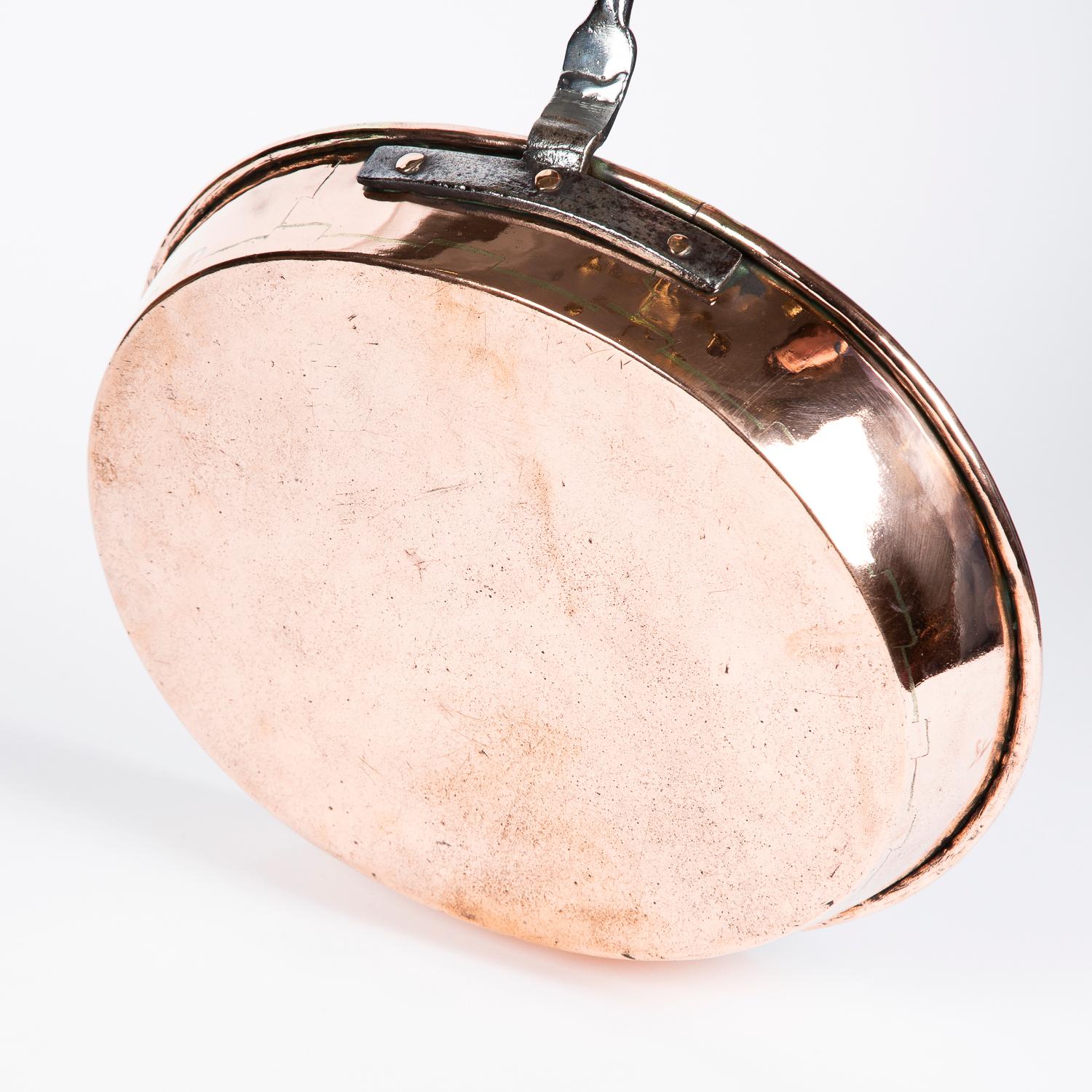 vintage copper frying pan
