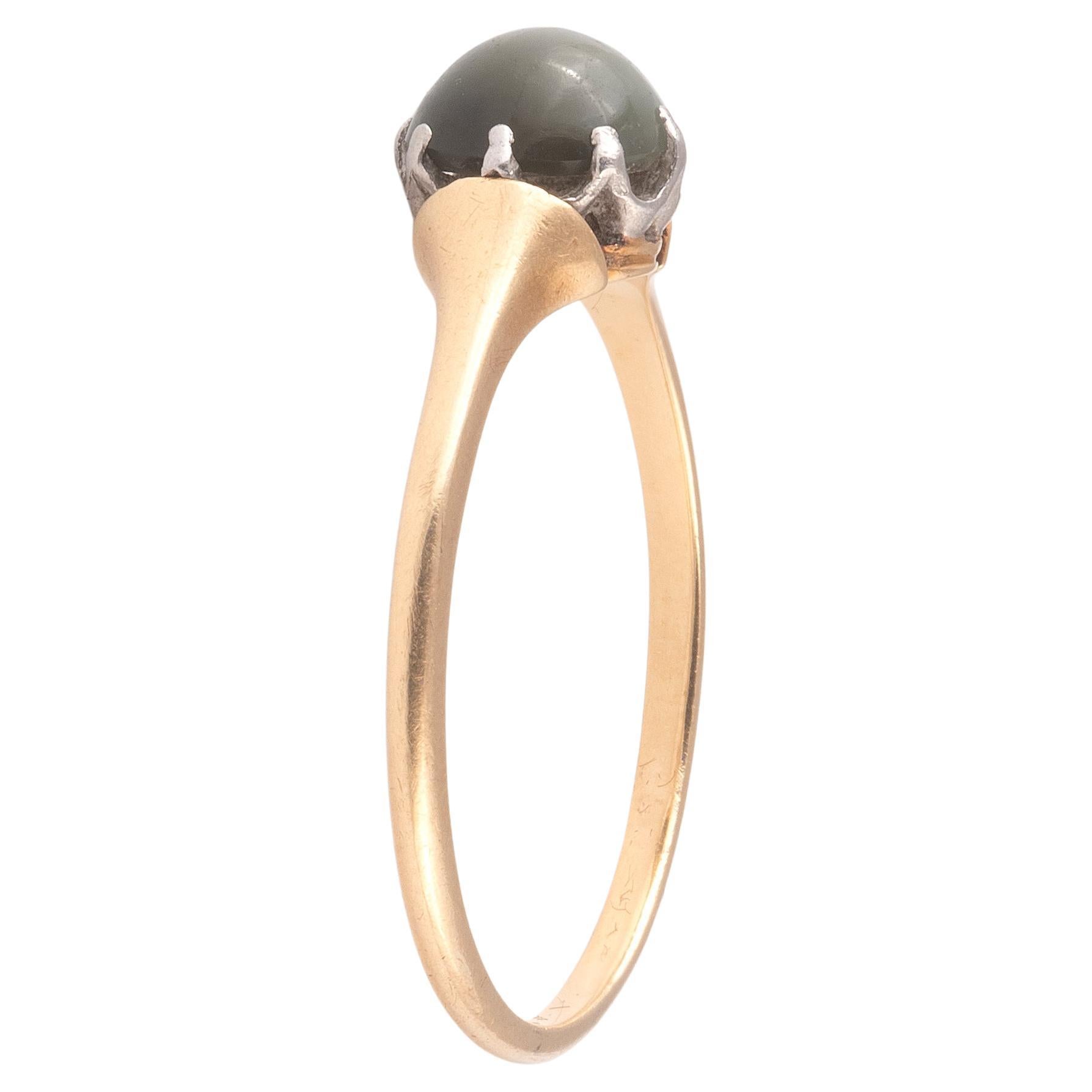 Anillo victoriano de crisoberilo y ojo de gato Victoriano en venta