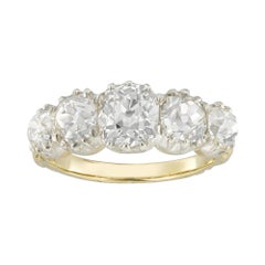 A Victorian Diamond Five Stone Ring