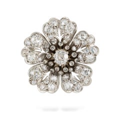 Victorian Diamond Flower Demi-Parure