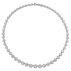 A Victorian diamond riviere necklace