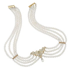 Victorian Diamond Set Necklace Centre Piece