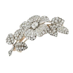 Victorian Diamond Spray Brooch