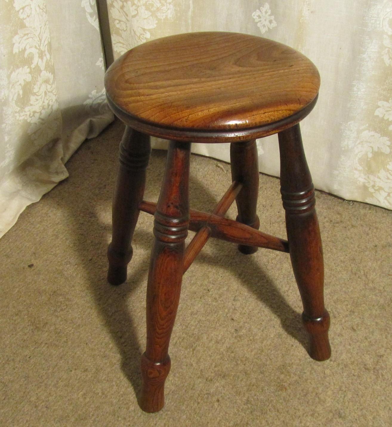 farmhouse wood stool