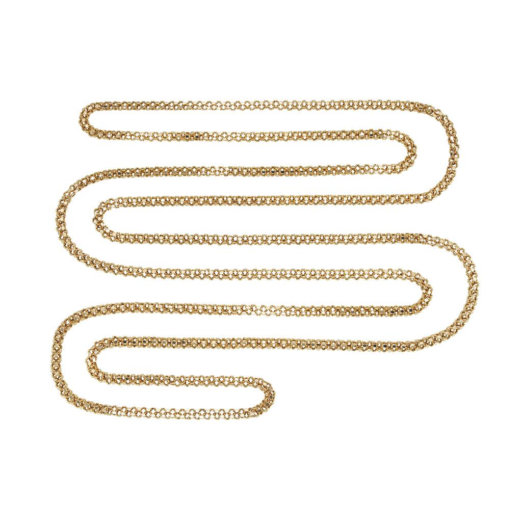 A Victorian Fancy Open-mesh Chain In Good Condition For Sale In London, GB