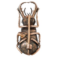 Russian Gold Silver and Diamond Scarab Brooch 1830’s