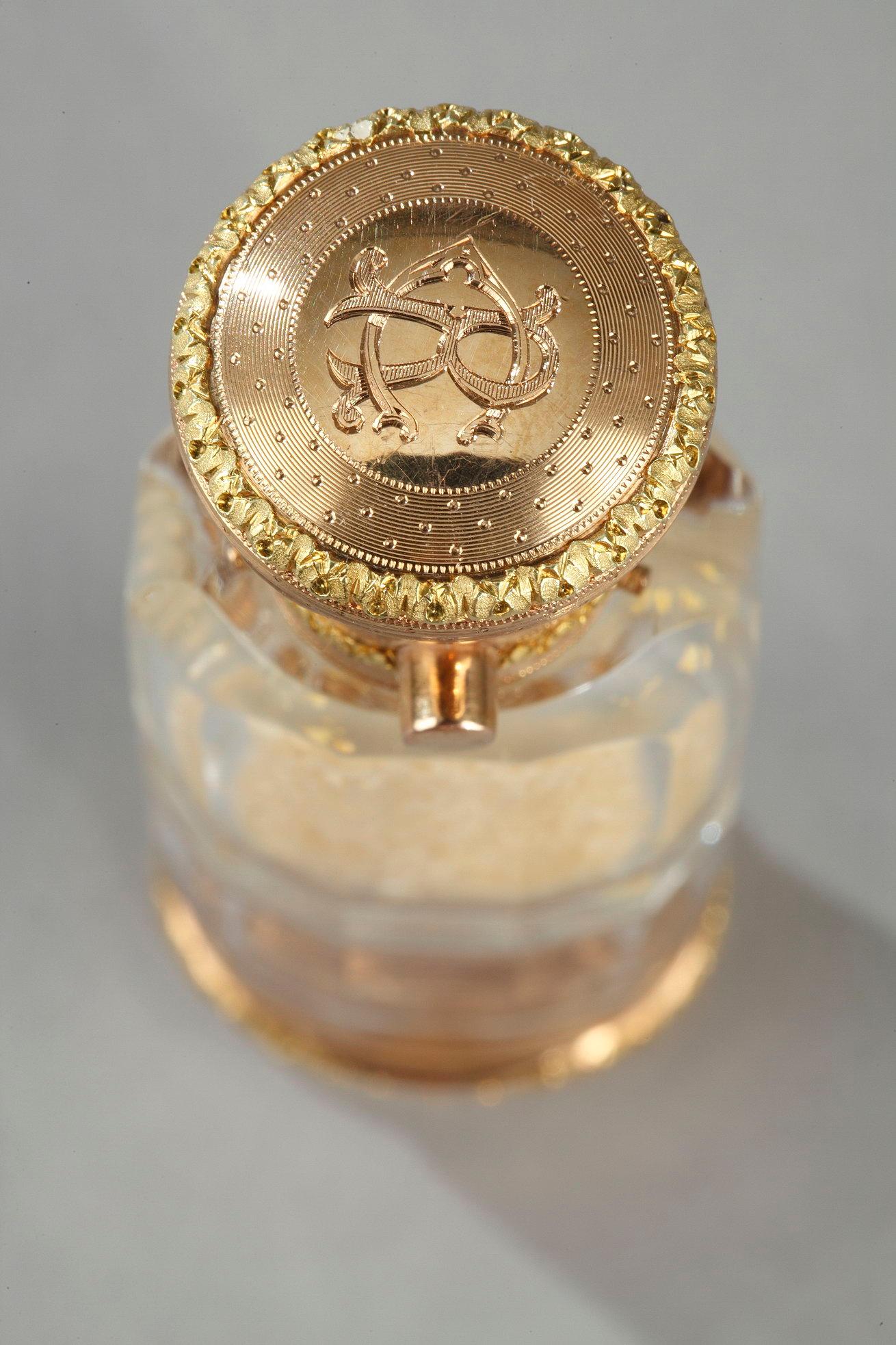Victorian Gold Double-Ended Crystal Scent Bottle 1