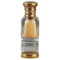 Victorian Gold Double-Ended Crystal Scent Bottle