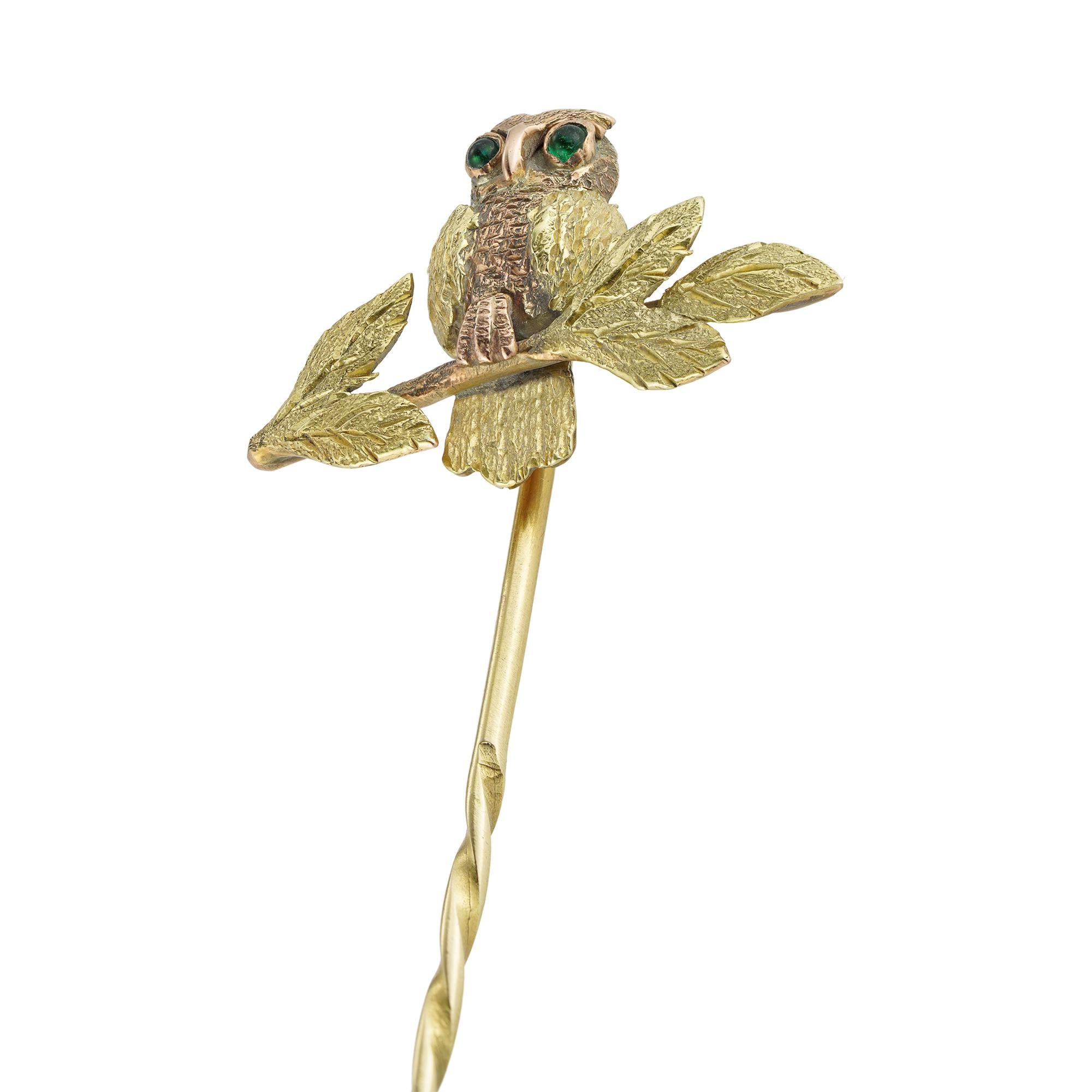 owl with stick gif