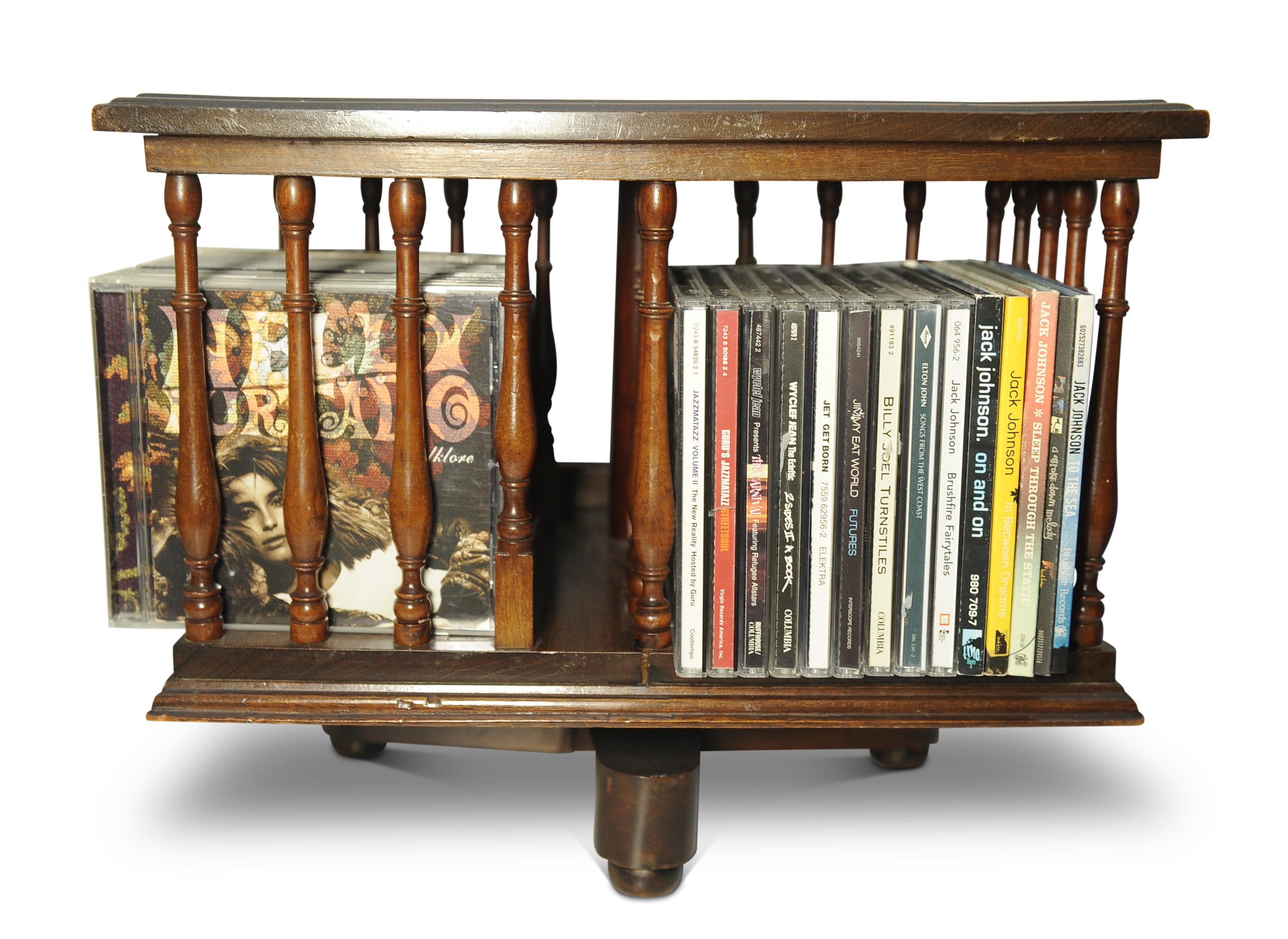 Bibliothèque tournante de table à supports tournés, de style victorien anglais ancien en vente 1