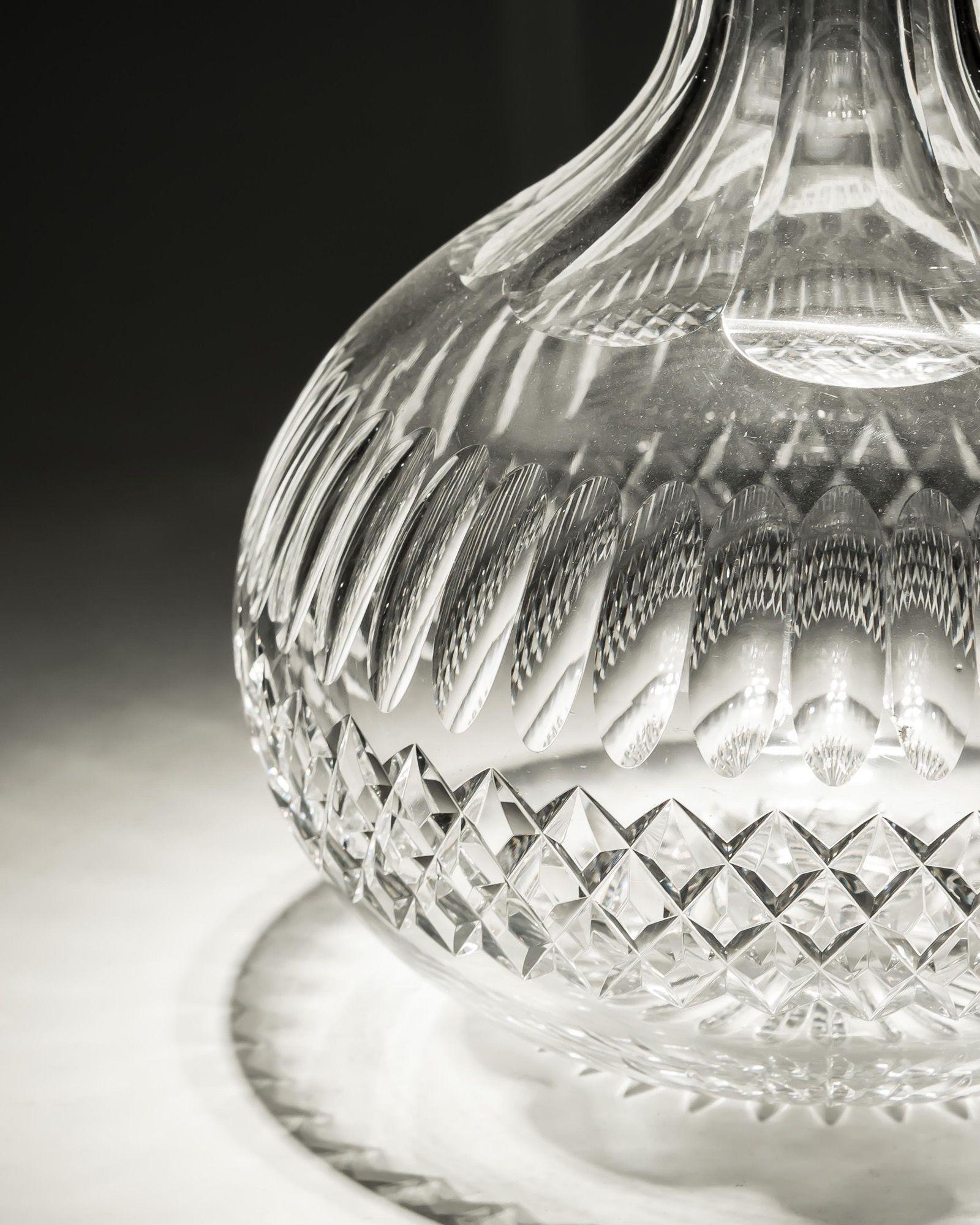 A flat diamond shaft & globe magnum serving bottle.