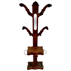 Antique Victorian Mahogany Coat and Hat Hall Stand