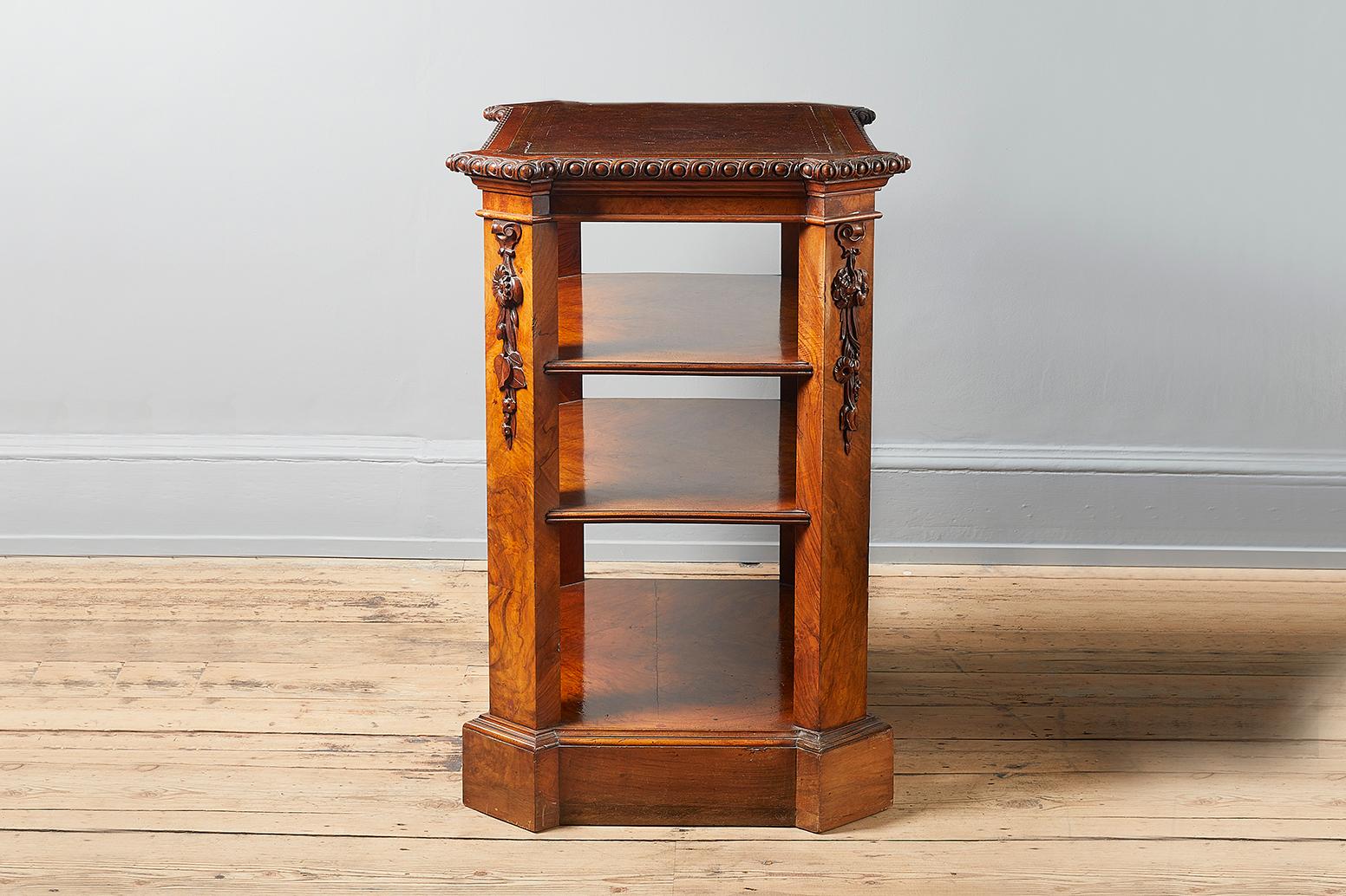 Victorian Open Bookcase In Good Condition In Petworth, West Sussex