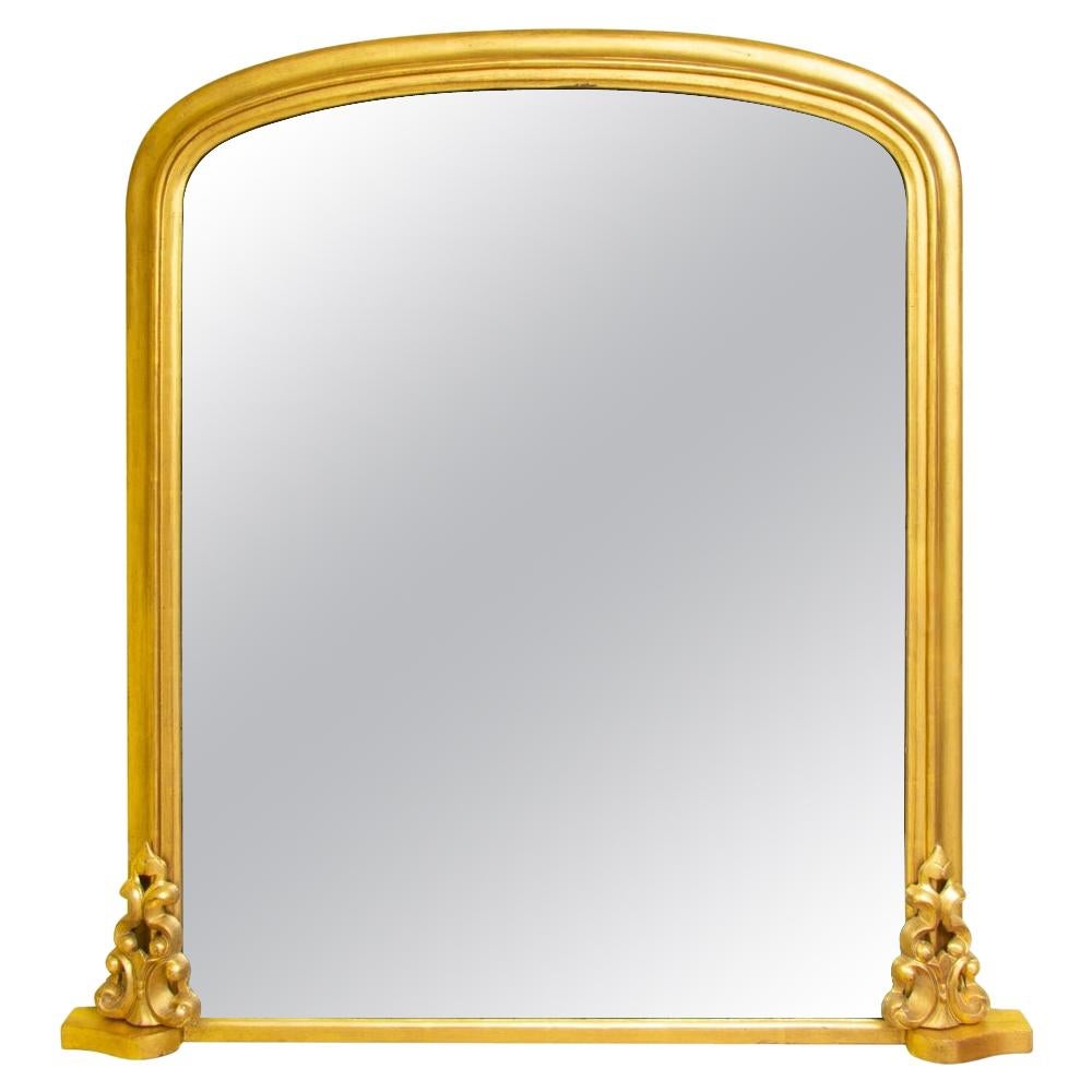 Victorian Overmantle Mirror at 1stDibs