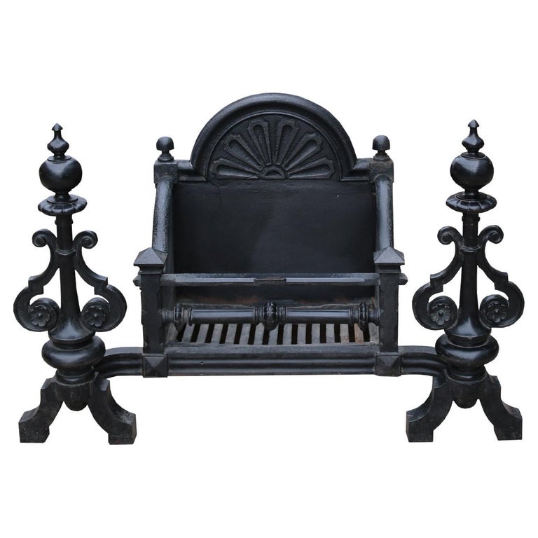 Victorian Period Antique Fire Grate For Sale at 1stDibs