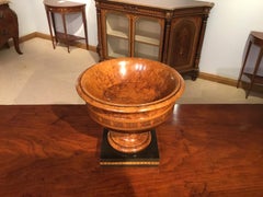 Victorian Period Burr Walnut Antique Bowl