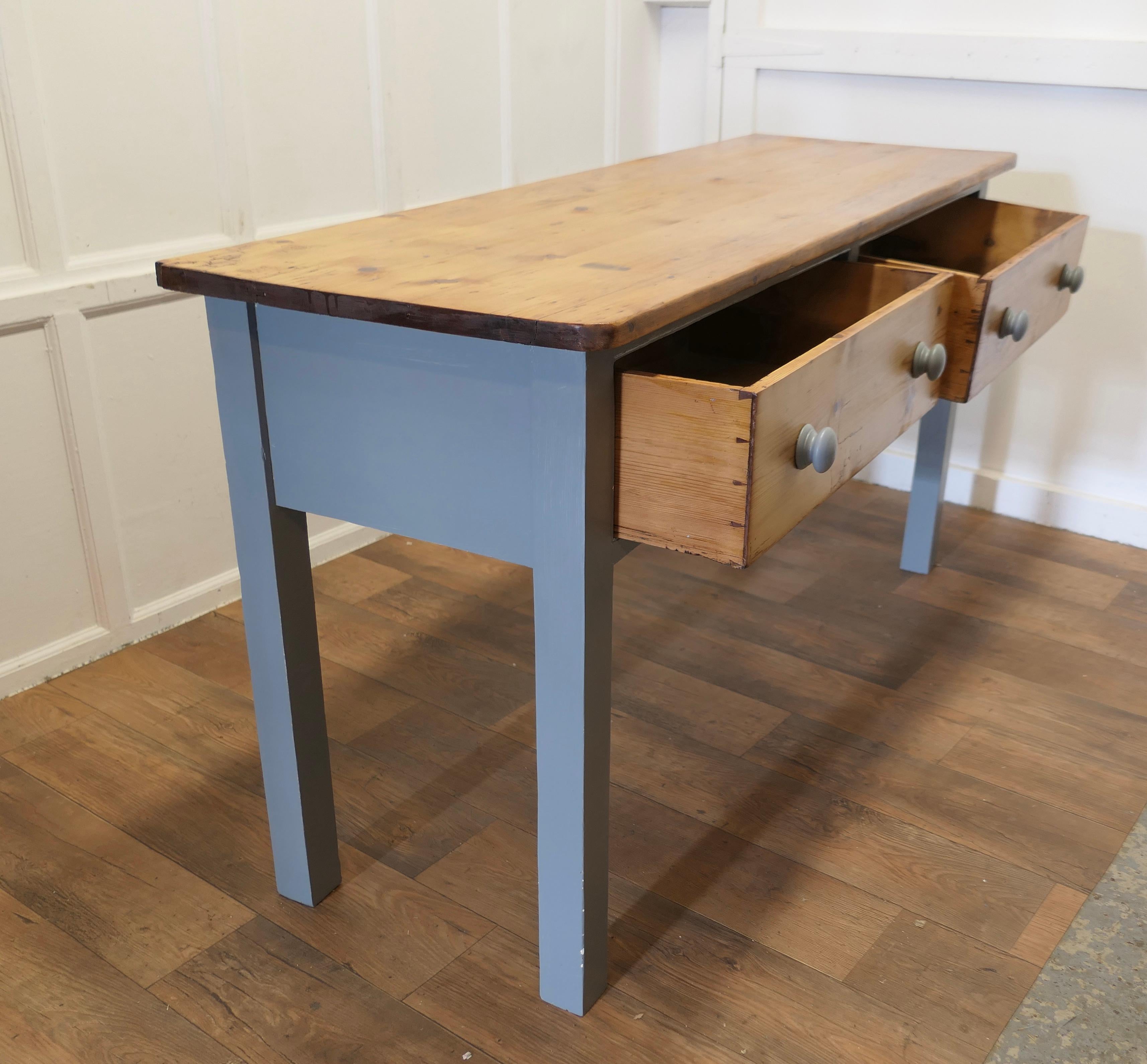 A Victorian Pine Kitchen Dresser   The dresser base has a thick solid pine top  For Sale 2