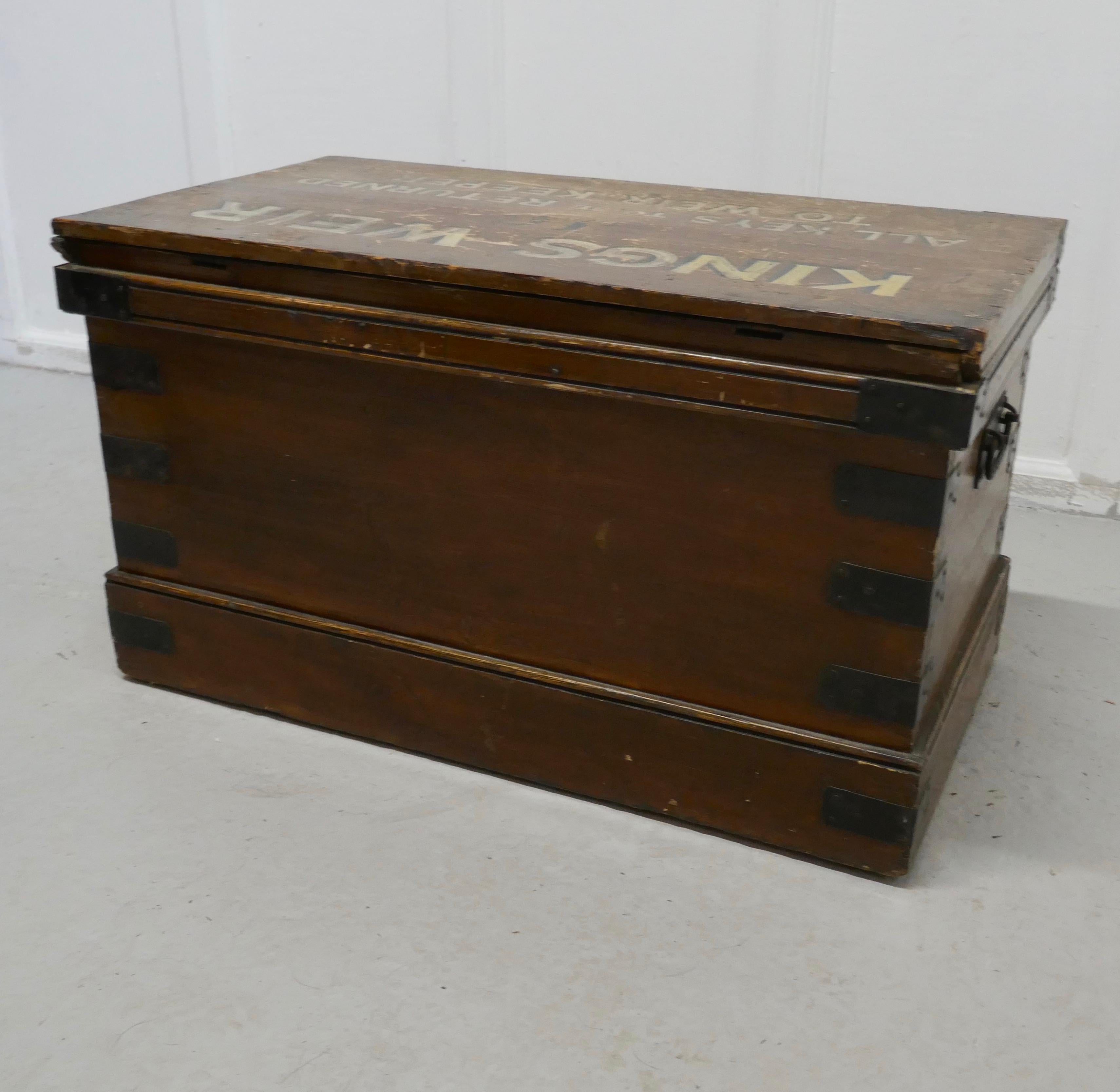 Victorian Pine Newham and Son’s Fishermans Chest 4