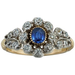 Victorian Sapphire and Diamond Ring