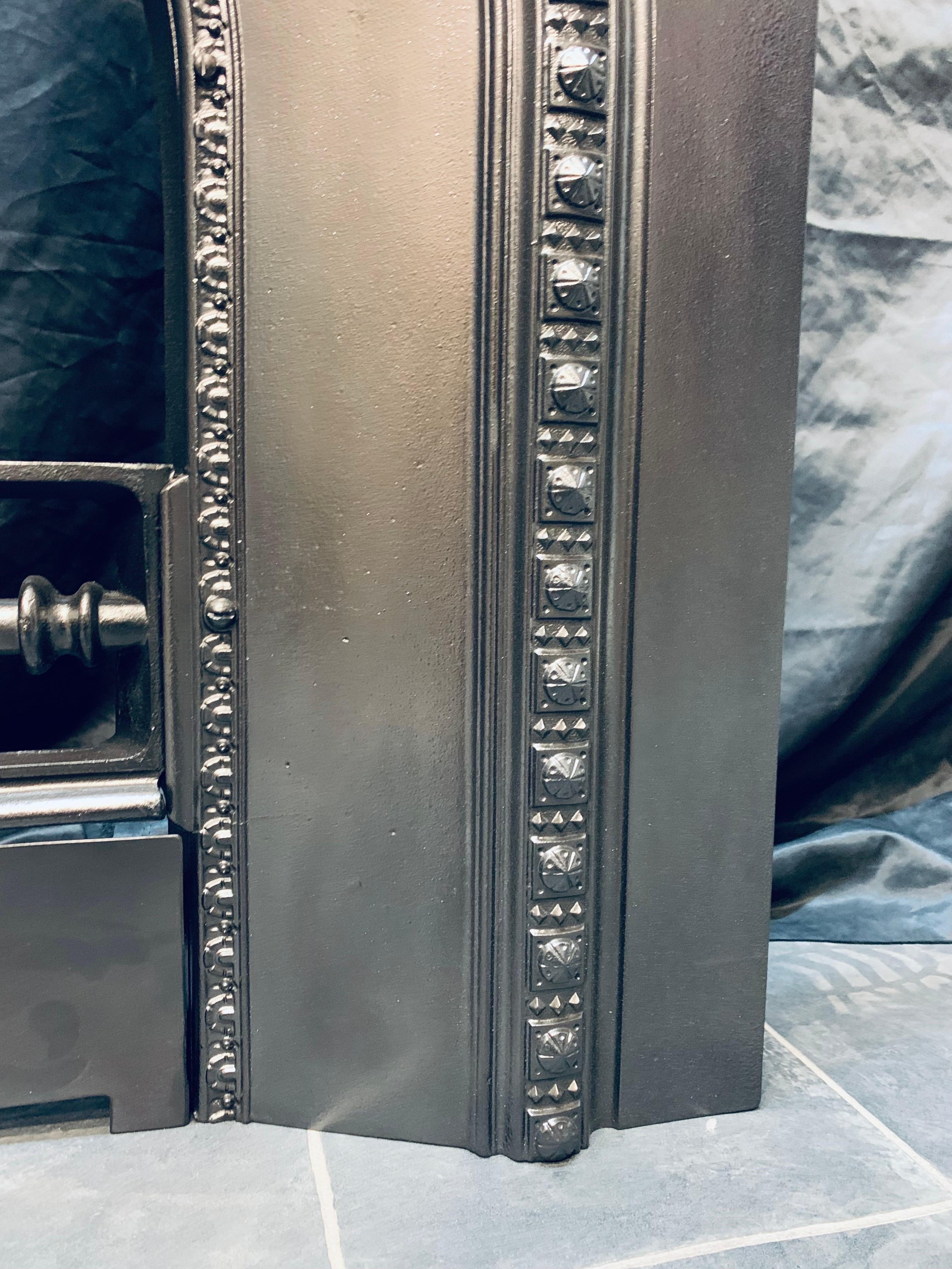 Victorian Scottish Carron of Falkirk Cast Iron Fireplace Insert 4