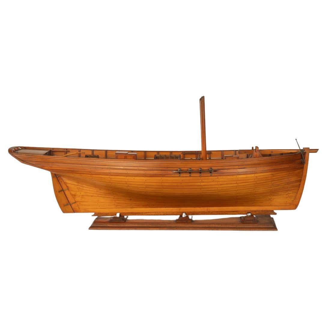 A Victorian shipyard model of a sloop For Sale at 1stDibs