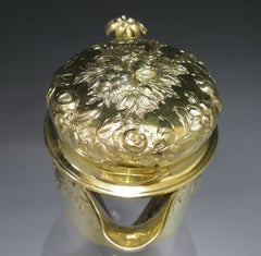 Victorian Silver Gilt Mounted Claret Jug
