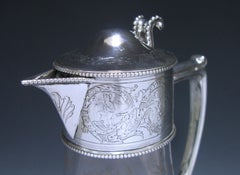 Victorian Silver Mounted Claret Jug