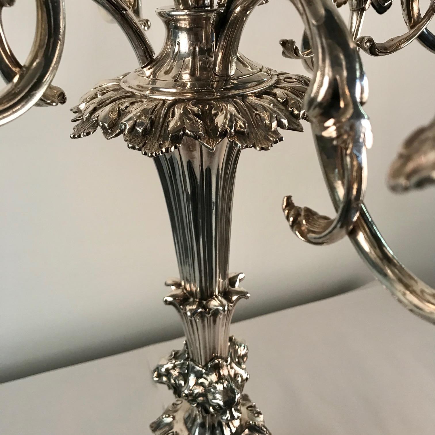 Victorian Silvered Bronze Centrepiece/ Epergne 10