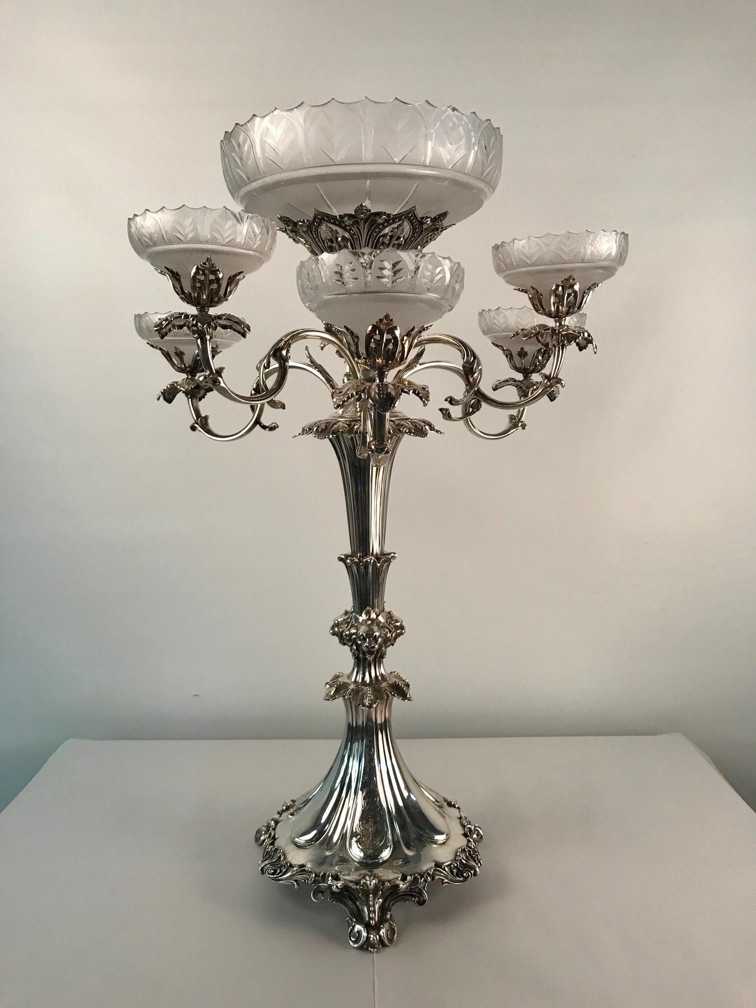 victorian epergne centerpiece