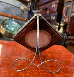 Victorian Sterling Silver and Enamel Photograph Frame