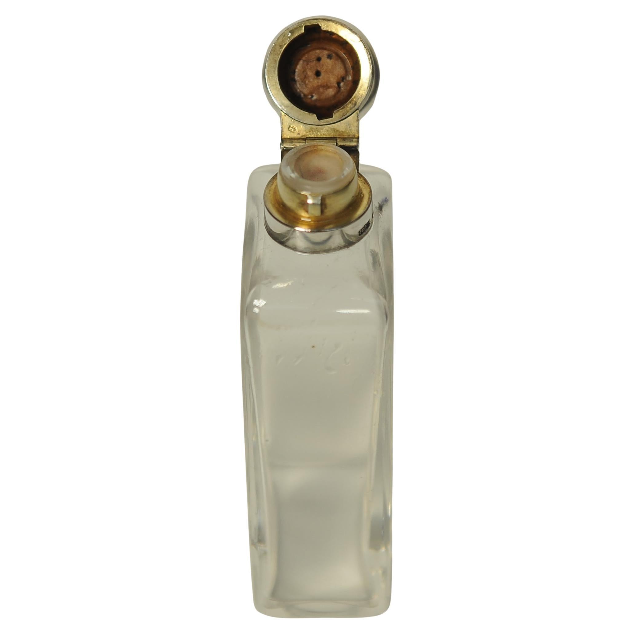 High Victorian A Victorian Sterling Silver and Glass Altar/Communion Flask by James Dixon & Son For Sale